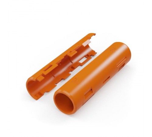 Муфта разборная d16 мм оранжевая (10шт/500шт уп/кор)  PR13.02459  Промрукав