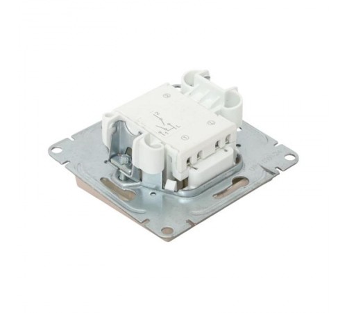 Механизм выключателя, двухклавишный, с подсветкой, кремовый Эпика  UP1-SWI-24 EKF