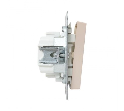 Механизм выключателя, двухклавишный, с подсветкой, кремовый Эпика  UP1-SWI-24 EKF