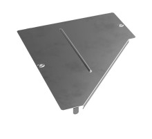 Крышка переходника левого Стандарт INOX (AISI 304) 500х200  PR16.4306  Промрукав