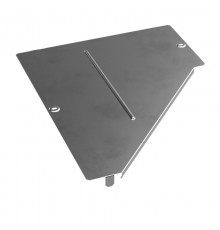 Крышка переходника левого Стандарт INOX (AISI 304) 500х200  PR16.4306  Промрукав