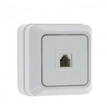 Розетка Phone 1-мест. бел. Рим EKF PROxima  ENT01-034-10  EKF