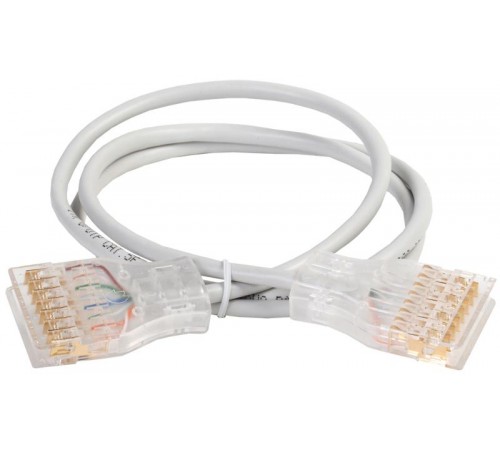 Патч-корд 110-110 4 пары, кат.5Е, 2м, серый  PC01-110-4P2M  ITK