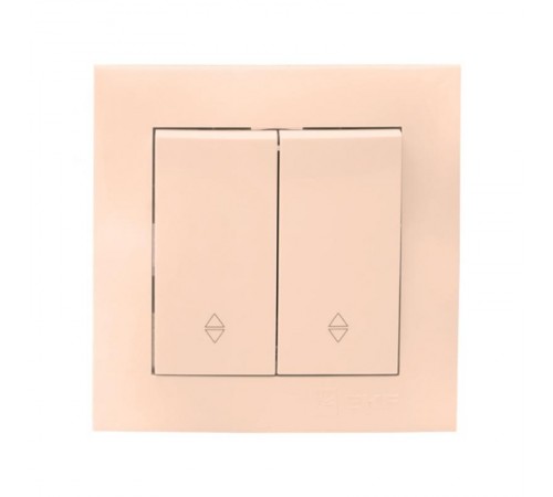 Валенсия выключатель 2-кл. 10А кремовый проходной EKF PROxima   EWV10-027-20   EKF