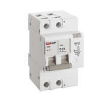 Дифференциальный автомат АД-2 S 63А/300мА (хар. C, AC, электронный) 6кА EKF PROxima  DA2-6-63-300S-pro  EKF