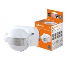 Датчик движения ДДС-02 1100Вт, 5-480с, 12м, 5+Лк, 180гр, IP44,  SQ0324-0007  TDM