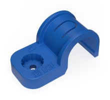 Крепеж-скоба пластиковая односторонняя для прямого монтажа  атмосферостойкая синяя в п/э d20 мм (50шт/600шт уп/кор)  PR13.2070  Промрукав