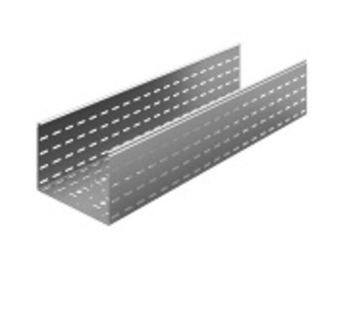 Лоток перфорированный 300х200х3000, толщ. 1,2 мм, Сендзимир цинк  УЛП-300х200х3000-1,2-СЦ  Ostec