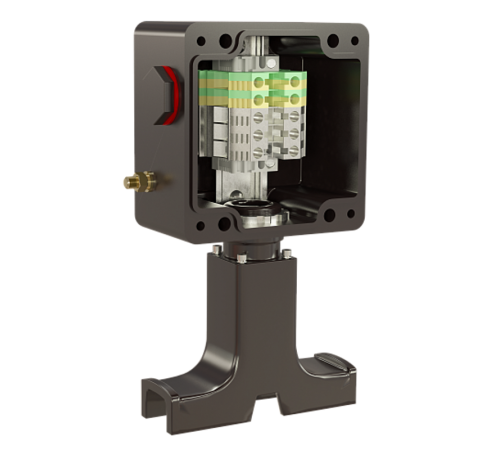 Коробка соединительная Heat box 120 RD  HB120RD  EKF