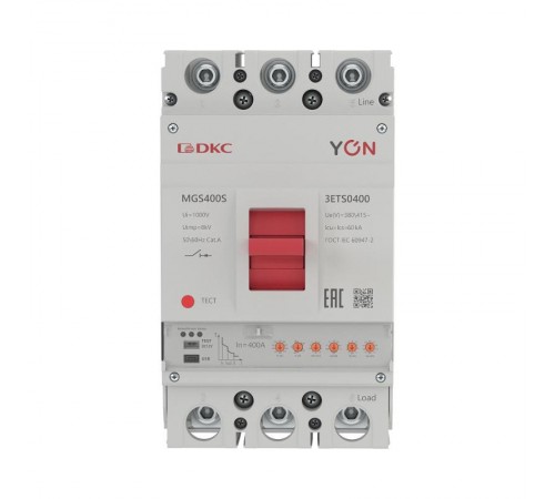 Авт. выкл. YON MGS400S 3P 160-400A 60kA с электронным расцепителем ETS  MGS400S-3ETS0400  DKC