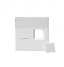 Накладка для 2хRJ45, Impressivo, белый  1819-84   2TKA000609G1  ABB