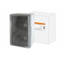 Бокс пластиковый ЩМП-0-2, прозрачная крышка ABS, IP65, -45 до +75 С, навесной, (350x250x150)  SQ0933-0202  TDM