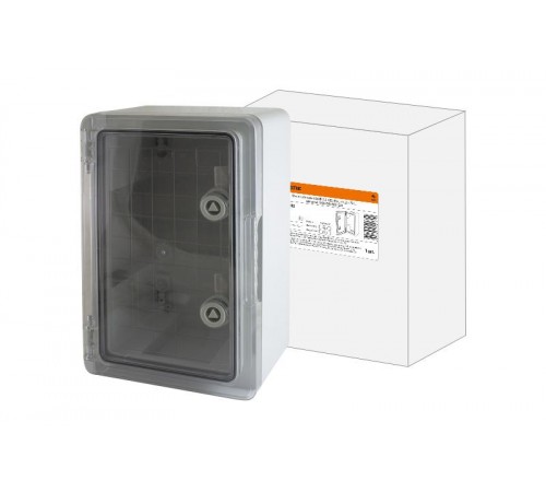 Бокс пластиковый ЩМП-0-2, прозрачная крышка ABS, IP65, -45 до +75 С, навесной, (350x250x150)  SQ0933-0202  TDM
