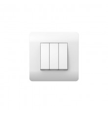 Выключатель 3-клавишный 10А, белый(NEW3-E)  431556  CHINT