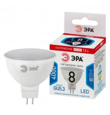 Лампа светодиодная STD LED MR16-8W-12V-840-GU5.3 GU5.3 8Вт софит нейтральный белый свет  Б0049094  ЭРА