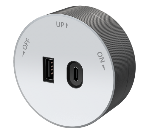 MultiTrack Розетка 2хUSB (тип А+С) 18Вт, 5В/3А Белый  MTK13003W  SE