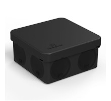 Коробка распределительная 80х80х40мм IP66 8 вводов черная для прямого монтажа двухкомпонентная безгалоген (HF) (132шт/кор)  60-0210-9005  Промрукав