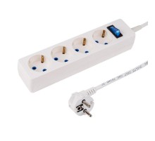 Сетевой фильтр STANDARD 4 гнезда, 5 м, 3х0.75 кв.мм, с/з, белый  11-7232  PROconnect