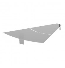 Крышка угла горизонтального изменяемого 0-45 градусов Стандарт INOX (AISI 304) 600  PR16.3612  Промрукав