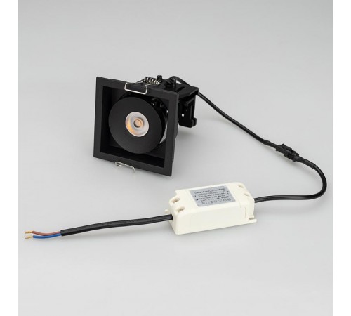 Светильник CL-SIMPLE-S80x80-9W Warm3000 (BK, 45 deg)  028149  Arlight