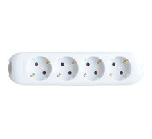 Колодка 4G-SMART четырехместная 16А с заземлением 5340  4690612010472  IN HOME