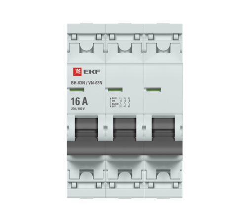 Выключатель нагрузки 3P 16А ВН-63N PROxima S63316  EKF
