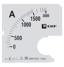 Шкала сменная для A721 1500/5А-1,5 EKF PROxima  s-a721-1500  EKF