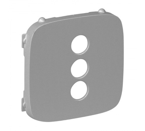 Valena ALLURE Алюминий Накладка розетки RCA  754727  Legrand