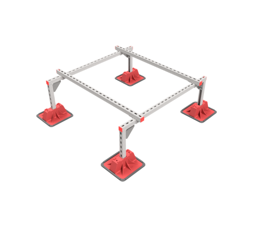 Опорная конструкция для установки оборудования TECHNORAPTOR LIGHTFOOT 1200х1200  KM-TR-LTF-SSEI-1200-1200  КМ - профиль