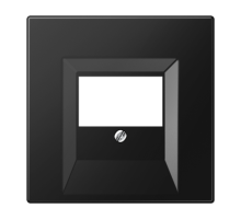 Плата (фиксация винтом) для USB-зарядных устройств и TAE-розеток; термопласт; черный матовый  LS969TSWM  Jung