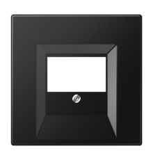 Плата (фиксация винтом) для USB-зарядных устройств и TAE-розеток; термопласт; черный матовый  LS969TSWM  Jung