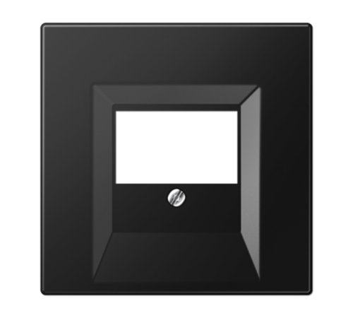 Плата (фиксация винтом) для USB-зарядных устройств и TAE-розеток; термопласт; черный матовый  LS969TSWM  Jung