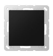 Крышка без отверстий с суппортом; термопласт; черный матовый; A500  A594-0SWM  Jung