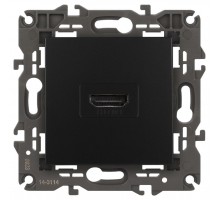 14-3114-05 Розетка HDMI, IP20, Эра Elegance, антрацит  Б0034336  ЭРА