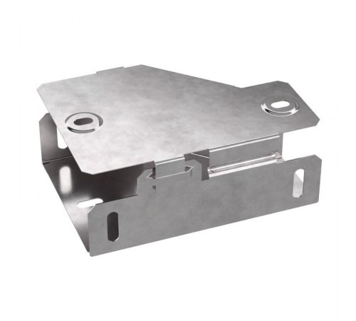 Переходник левый с крышкой Стандарт 100х50х50   PR16.0563  Промрукав