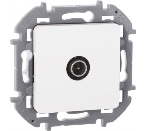 Inspiria Белый Розетка телевизионная TV "звезда" С/У 2 дБ 0-2400 мГц без рамки  673850  Legrand