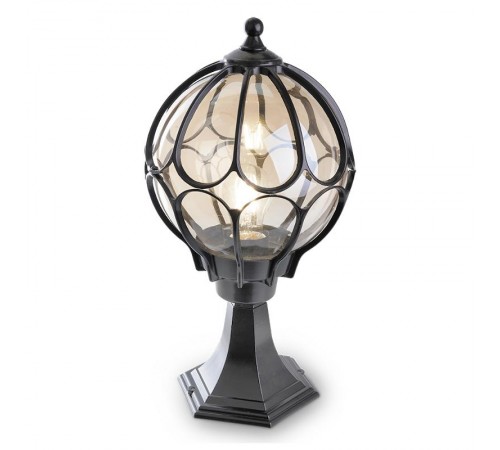 Светильник декоративный уличный PL3804 60W 230V E27 220*220*460мм черный, на постамент  06346  Feron