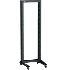 ITK LINEA F Стойка 1-рамная на рол. 20U 600х600мм черная  LF05-20U66-1RM  ITK