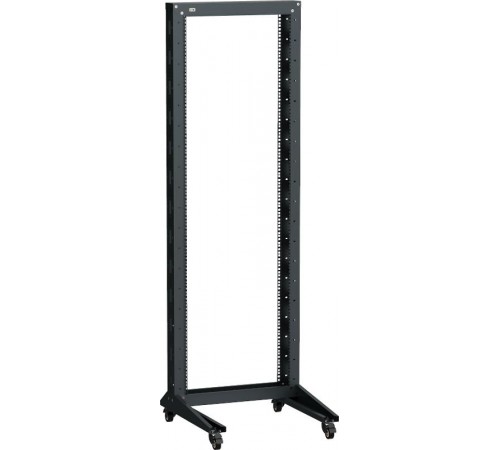 ITK LINEA F Стойка 1-рамная на рол. 33U 600х600мм черная  LF05-33U66-1RM  ITK