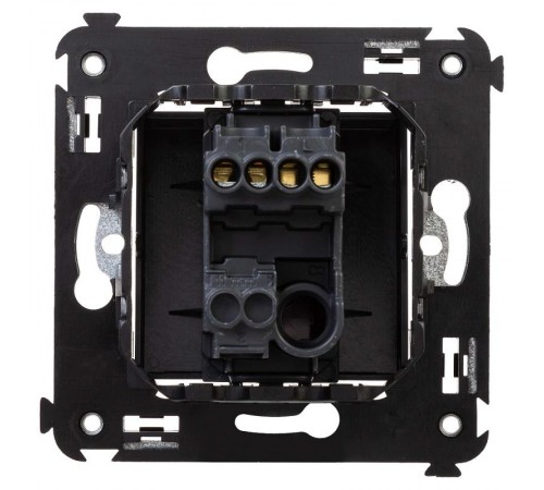 Выключатель одноклавишный в стену, "Avanti", "Черный матовый"  4412103  DKC