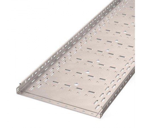 Лоток перфорированный Стандарт INOX (AISI 409) 500х50х3000 (1,0 мм) (6 м/уп)  PR16.2426  Промрукав