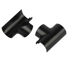 Т-образный угол  T-KK-20-12-GR для полукруглого кабель-канала графит 20х12мм 2шт/комплект  Б0064958  ЭРА