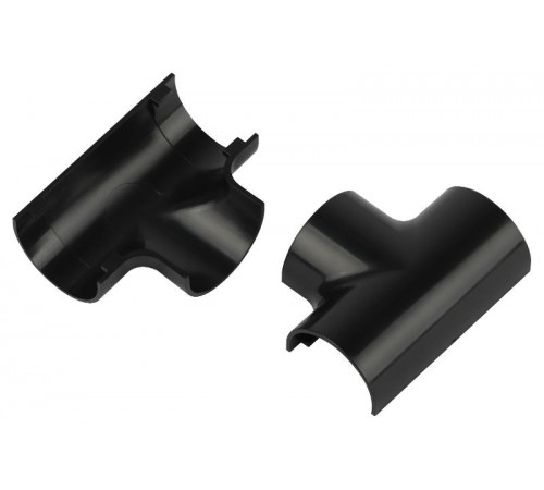 Т-образный угол  T-KK-20-12-GR для полукруглого кабель-канала графит 20х12мм 2шт/комплект  Б0064958  ЭРА