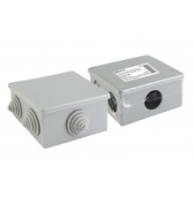 Коробка распределительная о/п 80х80х40мм, крышка, IP44, 6 вх. инд. штрихкод  SQ1401-1235  TDM