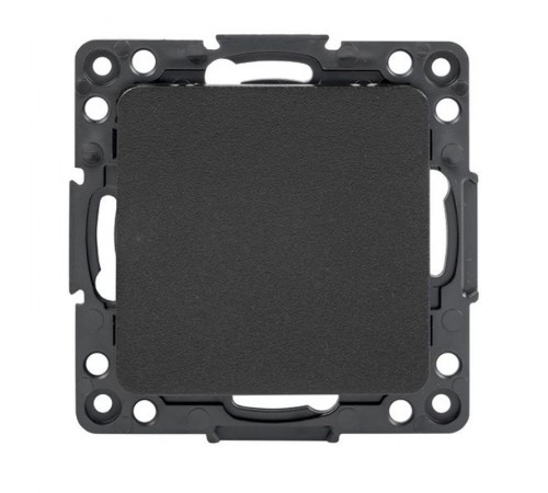 Стокгольм Механизм Выключателя 1-кл. проходного 10А в/к черный EKF PROxima  EZV10-025-20  EKF