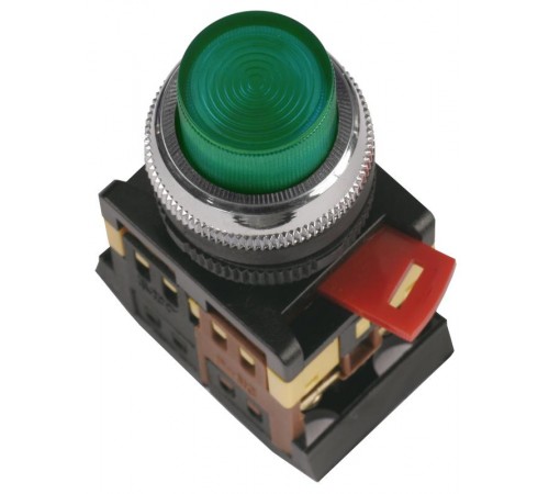 Кнопка ABLFP-22 зеленый d22мм неон/240В 1з+1р   BBT20-ABLFP-K06  GENERICA