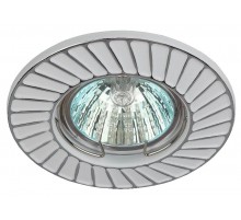 Светильник встраиваемый ST6 CH/WH штампованный MR16,12V/220V, 50W белый/хром  Б0036488  ЭРА