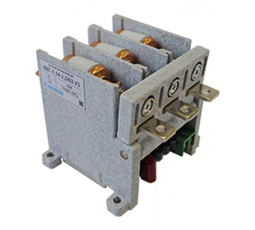КВТ-1,14-2,5/ 63-3 У3, трёхполюсный, 63А, 220В DC, 1з+2р, нереверсивный, без реле, контактор вакуумный (ЭТ)  ET010707  Электротехник