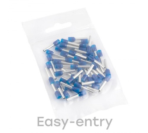 Наконечник штыревой втулочный изолированный НШвИ 2,5-12 (50шт.) EKF PROxima  nhvi-2.5-12  EKF