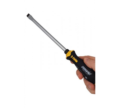 Отвертка плоская шлицевая ударная Ergonic 10,0X1,6X180  45010040  Felo